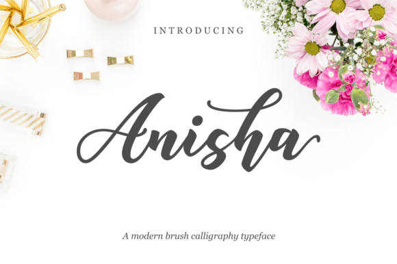 Anisha Script: A Modern Brush Calligraphy Font