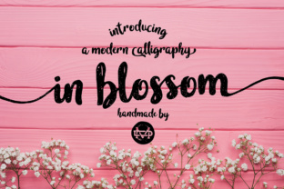 In Blossom Font: A Bold Handwritten Typeface with Vintage Charm
