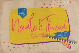 Needle Thread: A Handcrafted Font That Brings Authenticity to Your Designs
