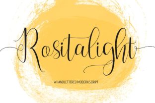 Rositalight: An Elegant Connected Script Font for Authentic Calligraphy-Inspired Design