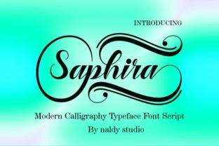 Saphira: Evaluating a Modern Calligraphy Font by Naldy Studio