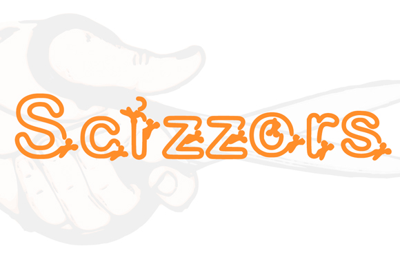 Scizzors: A Bold Rounded Font for Playful Design